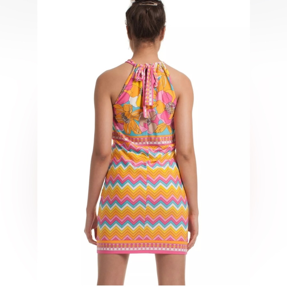 Trina Turk Summertime Bloom Vacaciones Mini Dress Size XS/2 - Picture 3 of 10